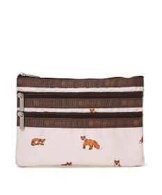 LeSportsac 3ZIP COSMETIC/ダッシングフォックス