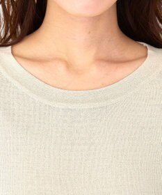 Tiaclasse L 【新色追加・洗える】配色スリットニット