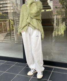 WEGO 裏起毛ロゴ刺繍スウェットパンツ