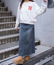 WEGO フォームプリントロゴスウェット