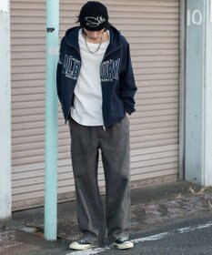 WEGO 【ユニセックス着用ITEM/ウエストゴム】ユルフィットデニムイージーパンツ