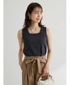Green Parks スクエアネックニットタンクトップ