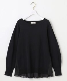 ANY SIS 【WEB・一部店舗限定】バックチュールコンビ ニット