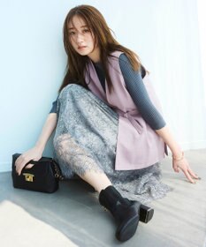 ANY SIS 【セットアップ対応】リネンライク ジレ