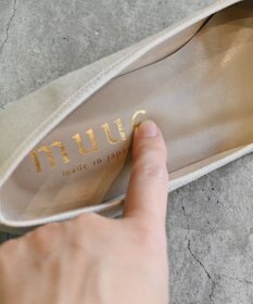 muuc 小花柄刺繍のバレエシューズ