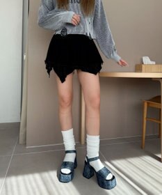 WEGO ストーム付きヒールサンダル