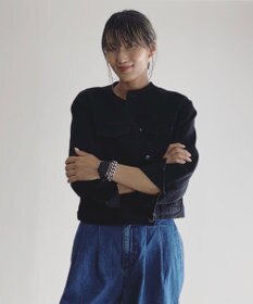 woadblue NOERIE -ノエリエ- / ノーカラーデニムジャケット