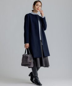 組曲 【2WAY・WEB限定】ショートビーバー フーディーロングコート