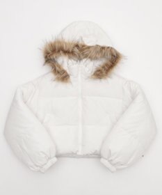 WEGO 【25年秋冬新作/SMサイズ展開】2WAYファーフードショートパファーブルゾン