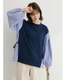 Green Parks 布帛ドッキング脇リボンプルオーバー