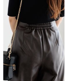 Te chichi フェイクレザーセミワイドパンツ《2025Autumn catalog item》