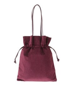 Green Parks ａｎｄｍｉｋｋａ．ラメベロアプリーツ巾着バッグ