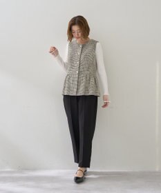 YECCA VECCA ツイードペプラムジレ