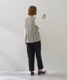 YECCA VECCA ツイードペプラムジレ