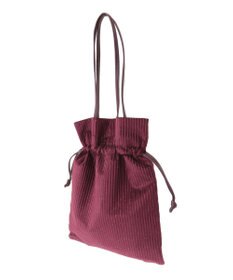 Green Parks ａｎｄｍｉｋｋａ．ラメベロアプリーツ巾着バッグ