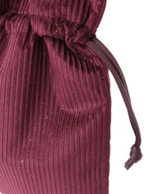 Green Parks ａｎｄｍｉｋｋａ．ラメベロアプリーツ巾着バッグ