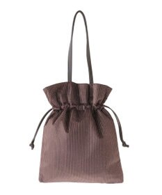 Green Parks ａｎｄｍｉｋｋａ．ラメベロアプリーツ巾着バッグ