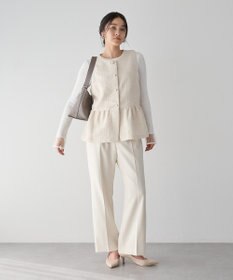 YECCA VECCA ツイードペプラムジレ