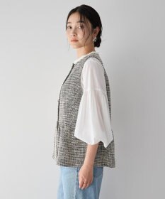 YECCA VECCA ツイードペプラムジレ