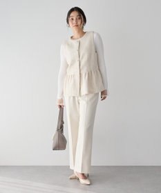 YECCA VECCA ツイードペプラムジレ