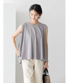 AMERICAN HOLIC 接触冷感バックフレアノースリーブプルオーバー