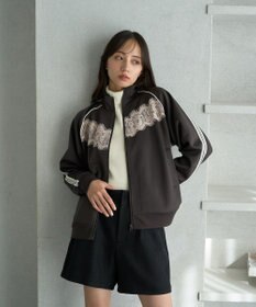 earth music&ecology フロントレーストラックジャケット