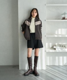 earth music&ecology フロントレーストラックジャケット