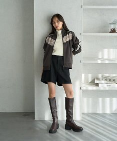 earth music&ecology フロントレーストラックジャケット