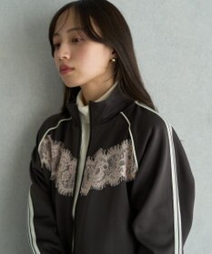 earth music&ecology フロントレーストラックジャケット