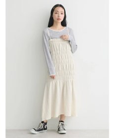 earth music&ecology ２ｗａｙシャーリングキャミワンピース