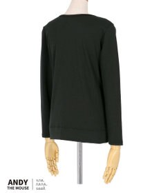 une nana cool MADE WITH ねずみのANDY 綿混裏起毛シャツ