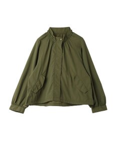 earth music&ecology スタンドフリルミリタリーブルゾン