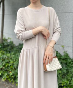 UNFILO 【新色追加】スタイルアップニット ワンピース