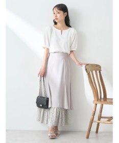 earth music&ecology レースヘムスカート