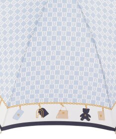 MOONBAT FURLA 長傘 チャーム＆ロゴプリント UV 耐風 日本製
