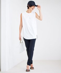 ICB 【接触冷感・洗える】コンパクトスムース ノースリーブTシャツ