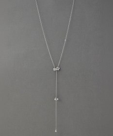 Phoebe 【金属アレルギー対応】マルチwayムービングバブルネックレス/ラリエット　シルバー