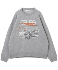 WEGO スプレーグラフィックニットプルオーバー