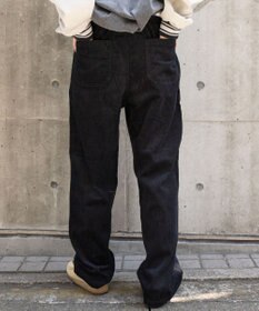 WEGO 【ユニセックス着用ITEM/ウエストゴム/SMLサイズ展開】コーデュロイイージーストレートパンツ