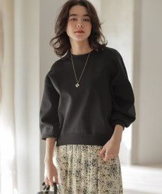 組曲 オーガンスウェット ニット ブラック系