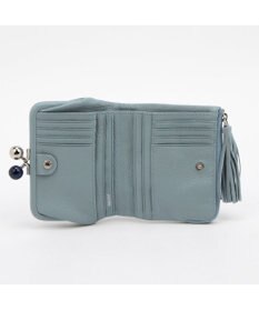 UNBILLION ペルケ perche / カード入れ14か所の収納力とかわいさを兼ね備えた二つ折り財布 サクラ・スタッズ・アクリル玉がま口2つ折り財布