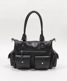 WEGO ポケットデザインボストンショルダー