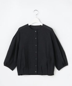 自由区 S 【羽織れる・涼やか】エアリーコットンリップボリュームスリーブ ブラウス