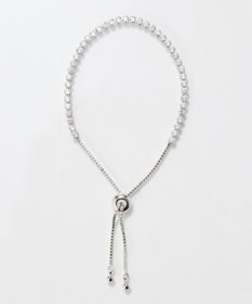 Phoebe ラインストーンスライドテニスブレスレット　シルバー