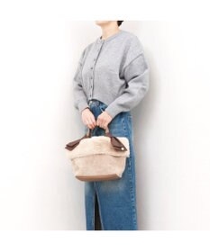 UNBILLION カシュカシュ cachecache / エコファーコンビリボントートバッグ