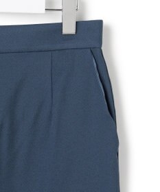 ICB 【CLASSY.掲載・裏起毛】 ウォームサテン Iラインスカート