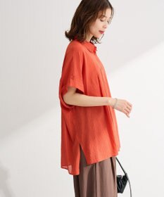 Green Parks タック入りオーバーサイズシャツ