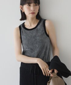 AMERICAN HOLIC 配色ベロアタンクトップ