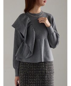 Te chichi アシンメトリーフリルニット《2025winter catalog item》