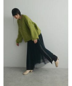 Green Parks armonia. ケーブルニットプルオーバー